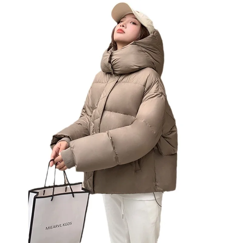 Winter 2025 Cotton-padded Jacket Short Thick Korean Women's Coat with Loose Design