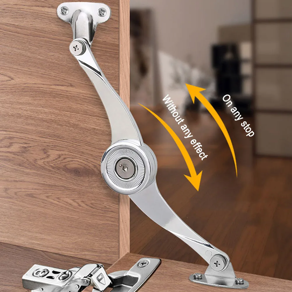 Hydraulic Support Rod for Cabinet Doors with Adjustable Random Stop and Extended Length of Approximately 210mm