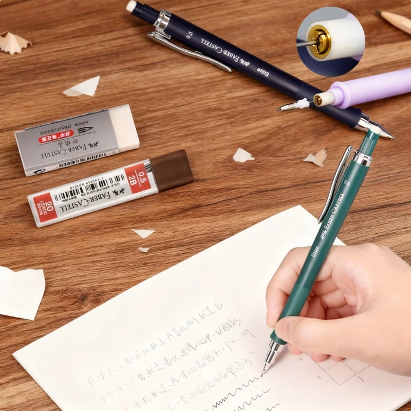 

Автоматический карандаш 0,5 мм, противоразрывной стержень с ластиком для студентов, пишущие инженерные рисунки, иллюстрации, эскиз, художественное создание