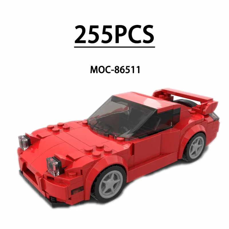 moc-86511-シティ-スーパー-スポーツカー-ビルディングブロックセット、スピードチャンピオン、255ピース、子供の誕生日プレゼント、クリスマスおもちゃギフト