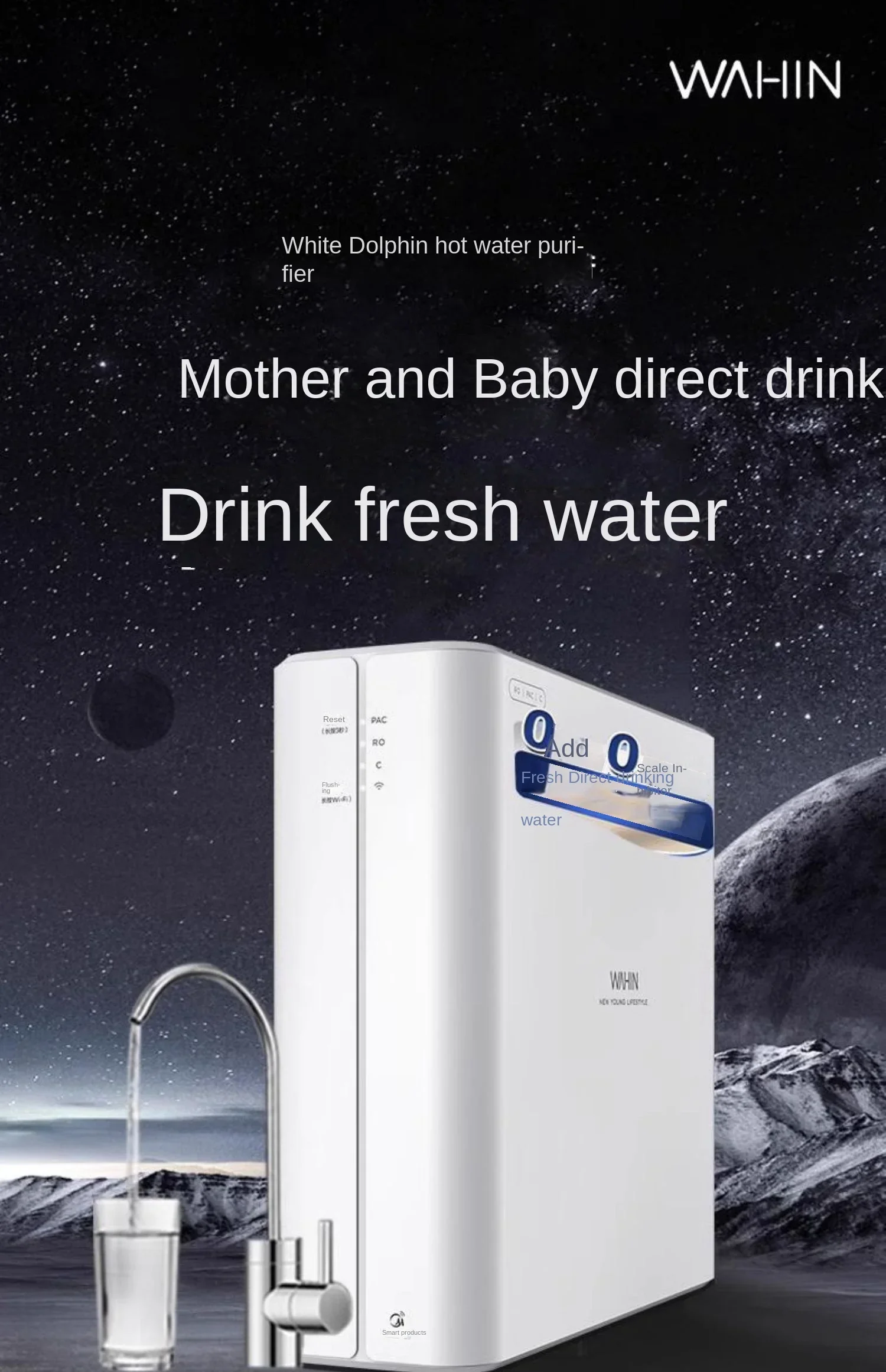 220V Midea Water Purifier with RO Filtration,Experience High-Quality Water with   Water Purifier for Kitchen Sink