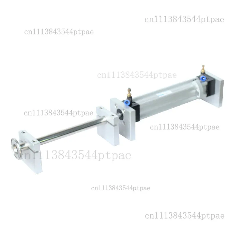 Pneumatic piston cylinder assembly for paste filling