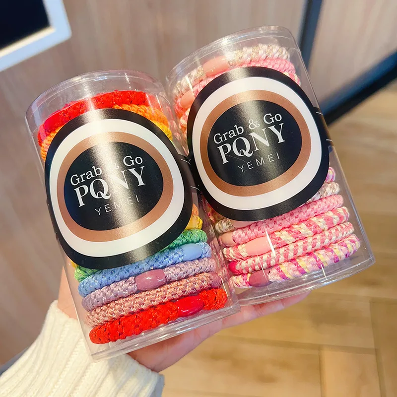 Football Star Hair Ring Knitted Elastic Hair Hand Basic Leather Hair Tie Women Thick Head Rope Hair String Head Accessory 30pcs