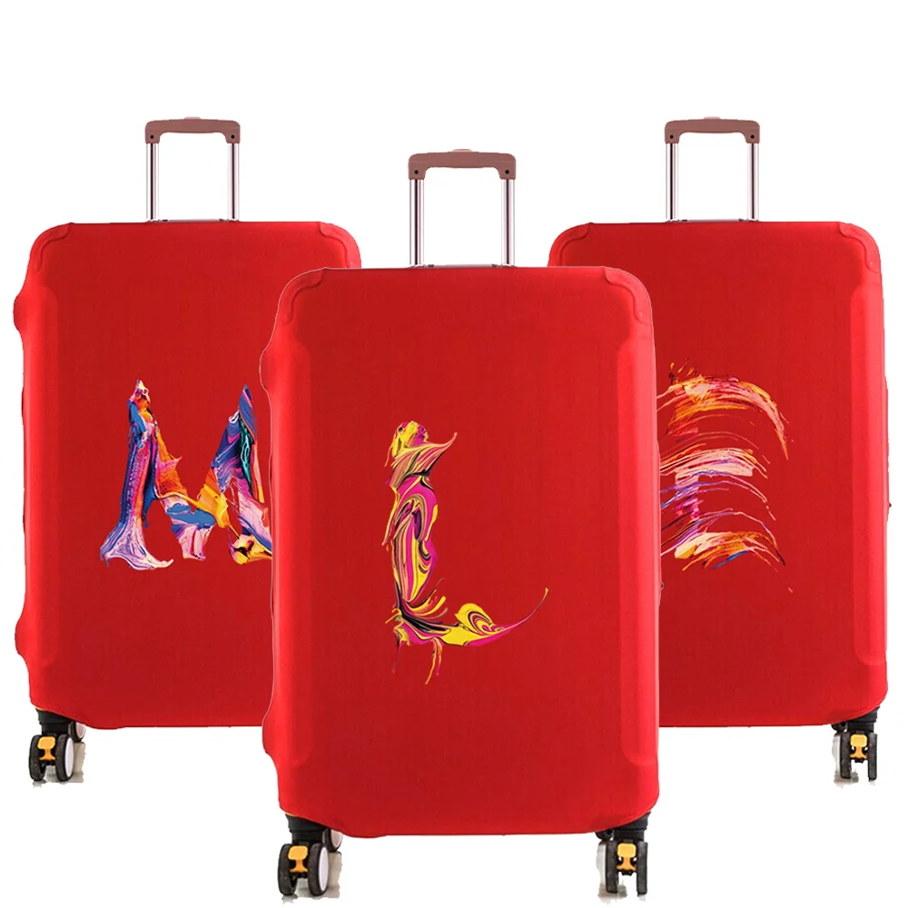 

Travel Luggage Protective Cover Suitcase Case Travel Accessories Elastic Luggage Cover Paint Series Apply To 18-28inch Suitcase