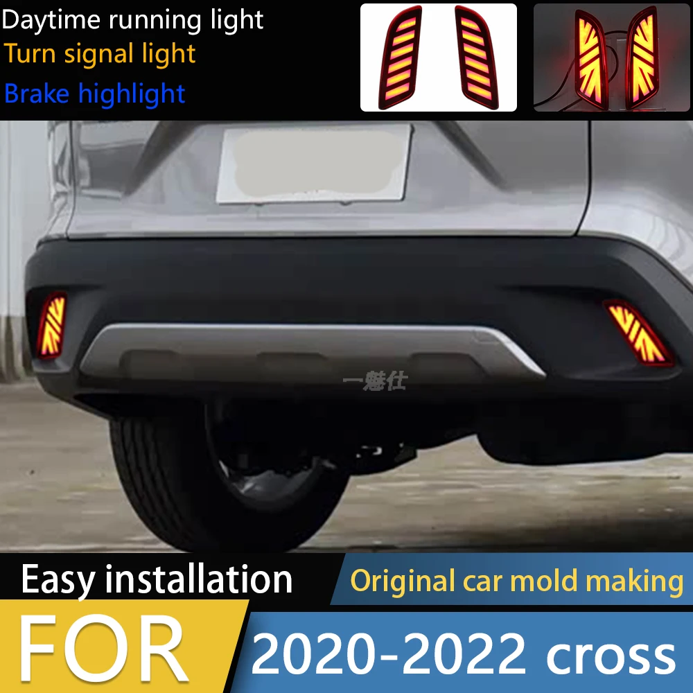 

Задний бампер, светодиодный Dymanic, указатель поворота, стоп-сигналы для Toyota Corolla Cross 2022 2023 2024 2025, аксессуары