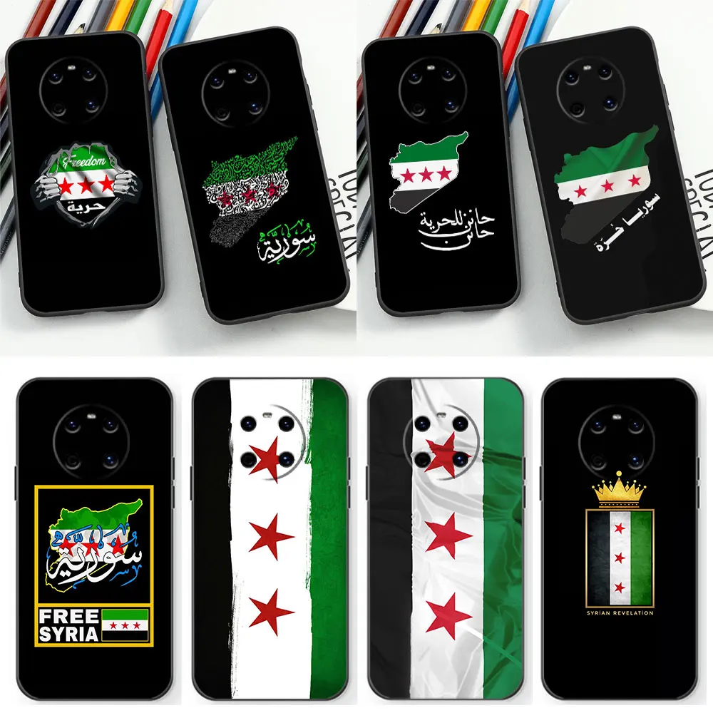 Syrian Revolution Flag Phone Case For Huawei NOVA Y90 Y70 Y61 10SE 10 9 9SE 8 8SE 8I 7 7I 5 5I 4 3 3I 2 PRO PLSU Silicone Cover