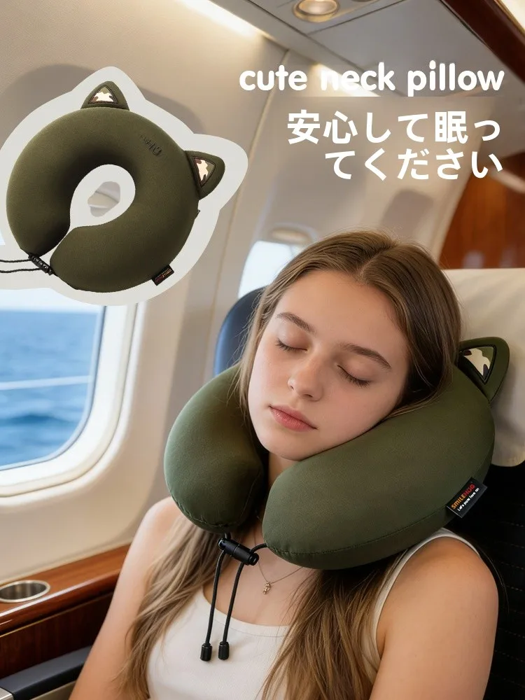 original-smilehug-neck-support-pillow-u-shaped-travel-plane-high-speed-railway-office-nap-car-headrest-neck-protection