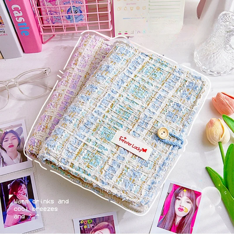 A5 Ins Cute 3 Inch Card Photo Album Collect Book Binder Photocards Kpop Idol Card Photo Holder Book with 20 Sleeves Storage