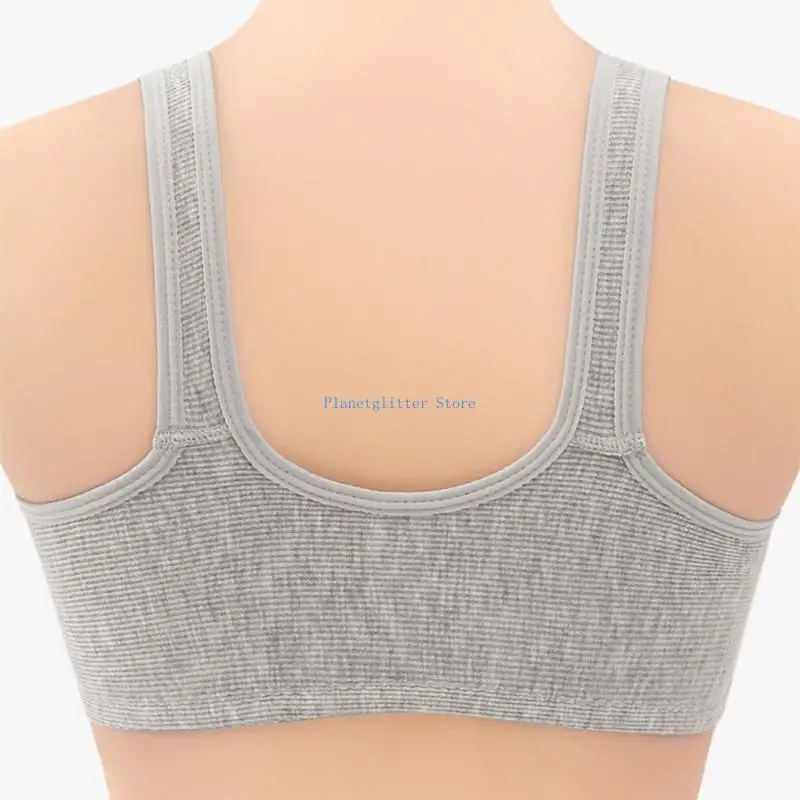 652B Front Fasten Push Up Bra Soft Cotton Support Natural No Wire Comfort Wear Women's Supportive Front Closure Bra
