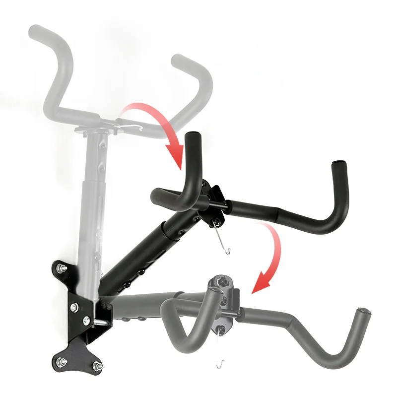 AliExpress JSHOU BIKE JSHOUBIKE Wall Mount Garage Bike Rack Adjustable Hanger Storage Bike Garage Home Horizontal Bike Hook Bike Holder MTB/Road Bike