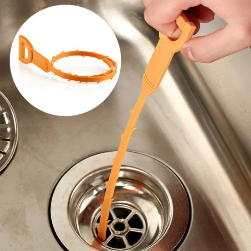 Heißer Haarentfernungshaken, Kanalreinigungswerkzeuge, Abflussreiniger für Rohre und Waschbecken, Verstopfungsentferner, Reinigungszubehör für Toilettenabflüsse – Detail 3