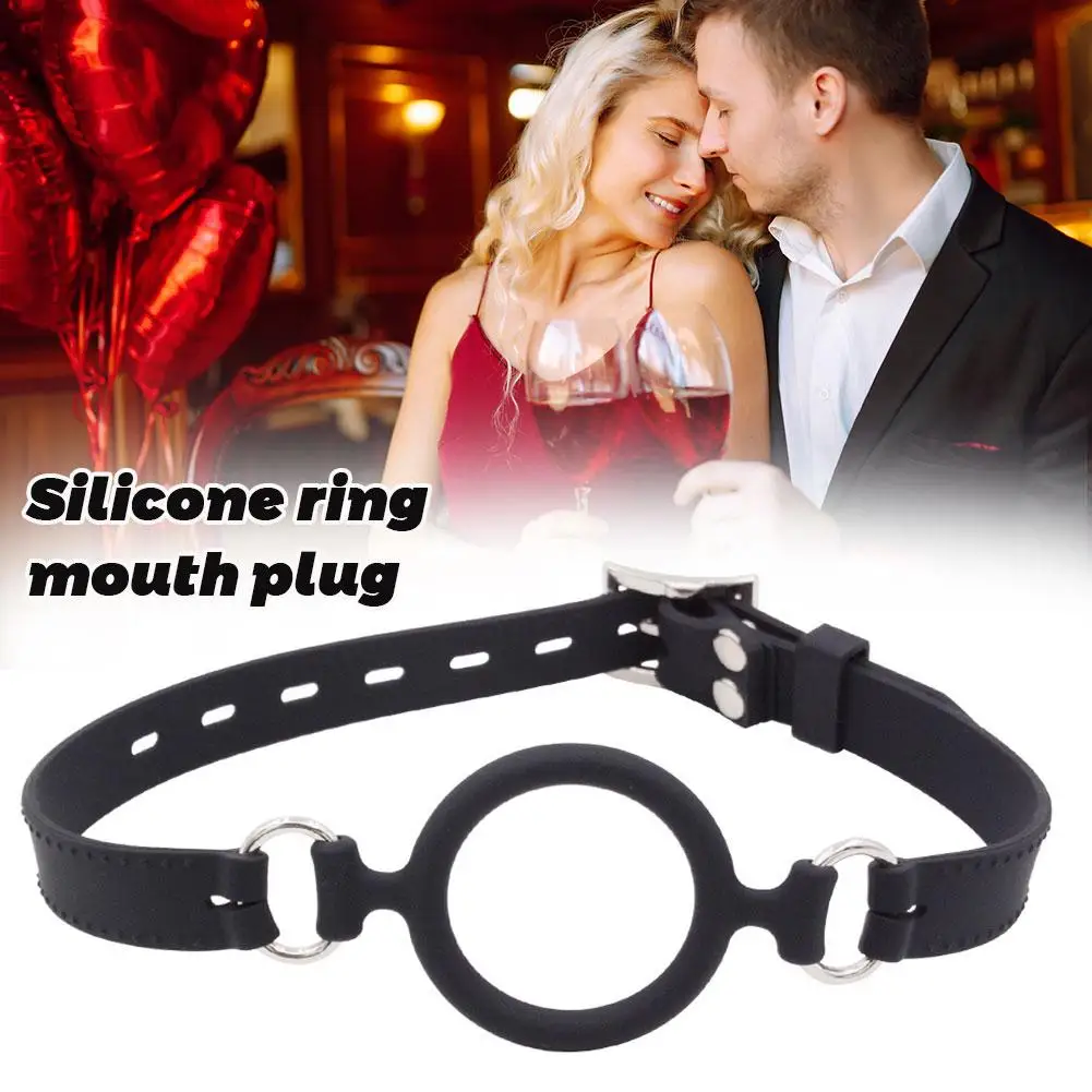 Silicone Oral Sex Ring Open Mouth Gag Flirting Bondage Balls Adult Game Erotic Toys BDSM Restraints Sex Toys For Couples