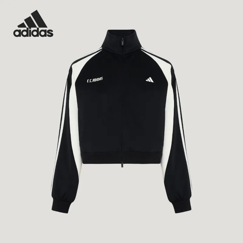 Adidas Ladies Casual Zipper Loose Long Sleeve Jacket KZ4166