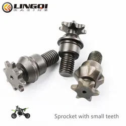 LING QI Motorcycle T8F  Front Pinion Sprocket 8T 7T 6T Tooth Clutch Drum Gear Box For 47CC 49CC Mini Moto Pocket Dirt Pit Bike