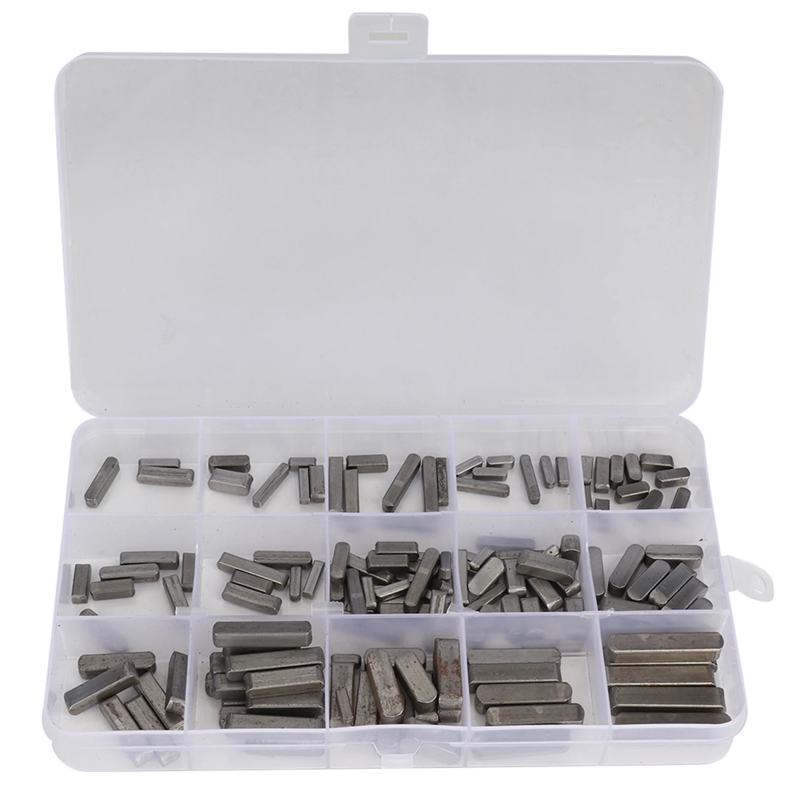 140Pcs Carbon Steel Round Ended Feather Key Parallel Drive Shaft Pin Parallel Keys Set Assortment Kit 8/10/12/16/20/25/30mm