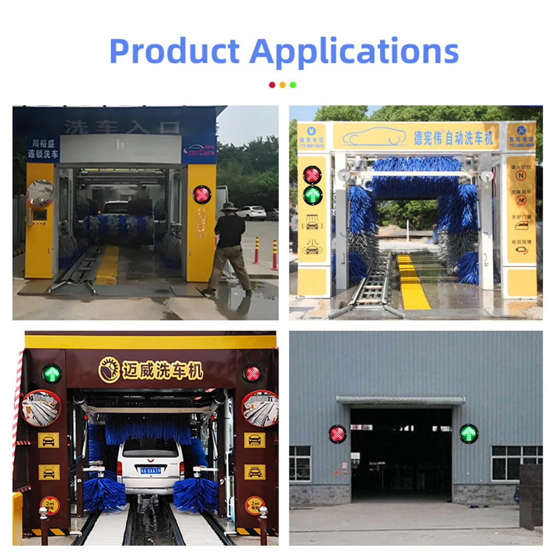 Корпус ПК Светофор Красный Крест Сигнали 100 мм Мини Предупреждающий маяк Зеленая стрелка Дорожные строительные огни Светодиодные круглые дороги