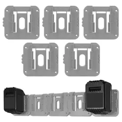 Suporte de bateria Rack de armazenamento para Dewalt, 18V, 20V Li-ion Battery DCB203, DCB205,Wall Mount Battery Dock for Workbench, 1 Pc, 2 Pcs, 5Pcs