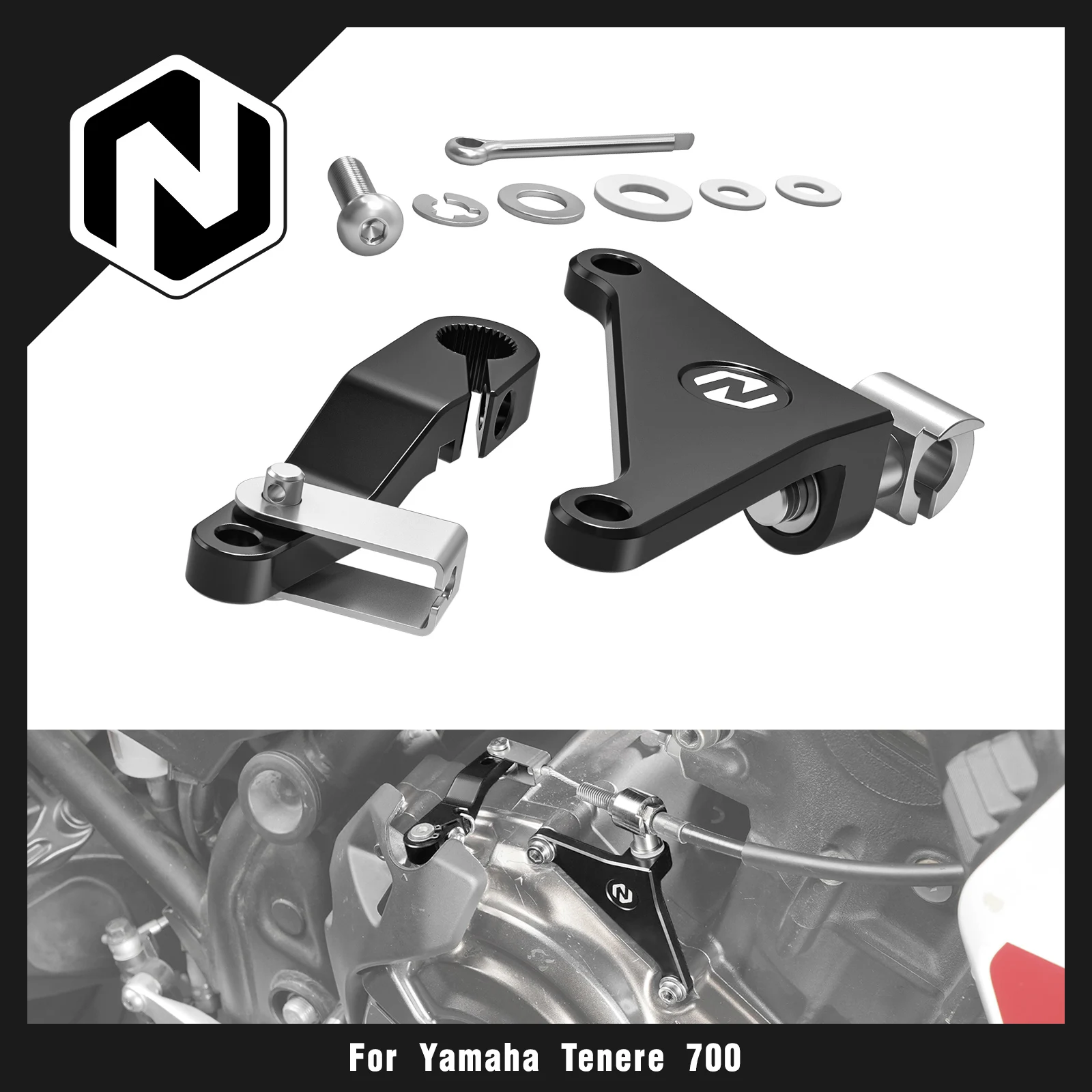 NICECNC For Yamaha Tenere 700 /XTZ700 2019-2024 Clutch Arm Bracket Tenere 700 World Raid YZF R7 22-23 MT-07 XSR700 2018-2022