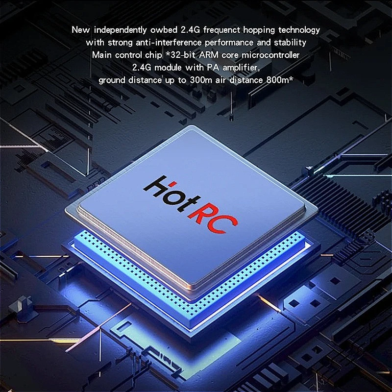 HOTRC DS-650 6CH 2,4 GHz radiosysteem zender afstandsbediening met DS 600 PWM 6-kanaals ontvanger voor RC boot vissersboot