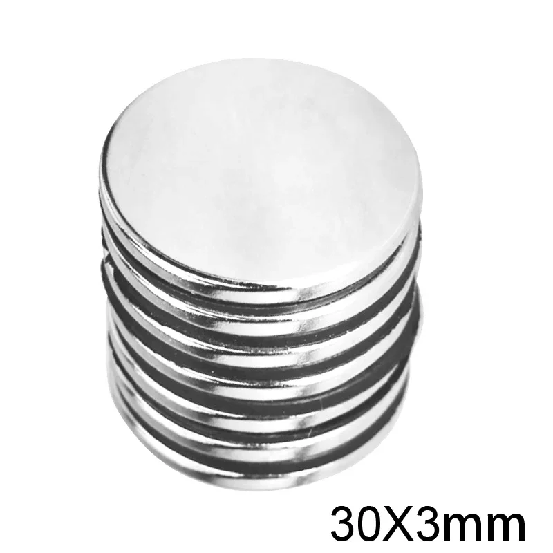 1/2/5/10/20/30pcs 30x3 mm Strong Cylinder Rare Earth Magnet 30mmX3mm Round Neodymium Magnets 30x3mm Big Disc Magnet 30*3 mm