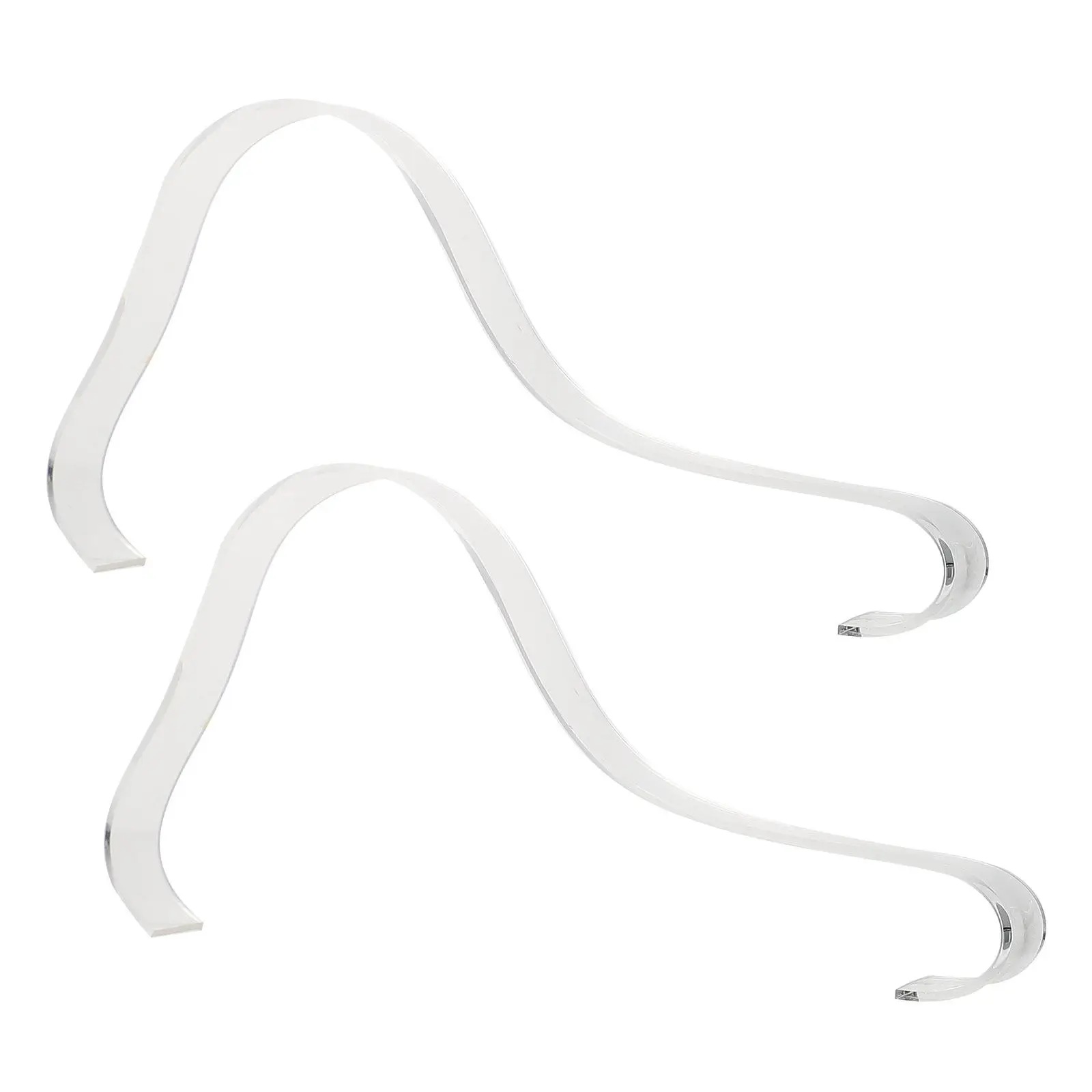 5Pcs High Heels Acrylic Display Rack Transparent Sandals Support Stand Shoe Storage Shelf for Supermarket Mall Shop Display