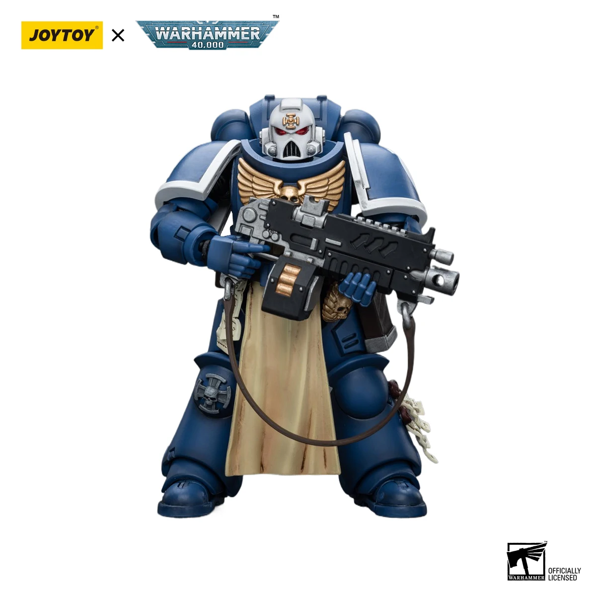 Joytoy warhammer 40k 1/18 figura de ação ultramarines sternguard veterano com parafuso rifle anime figuras brinquedos modelo