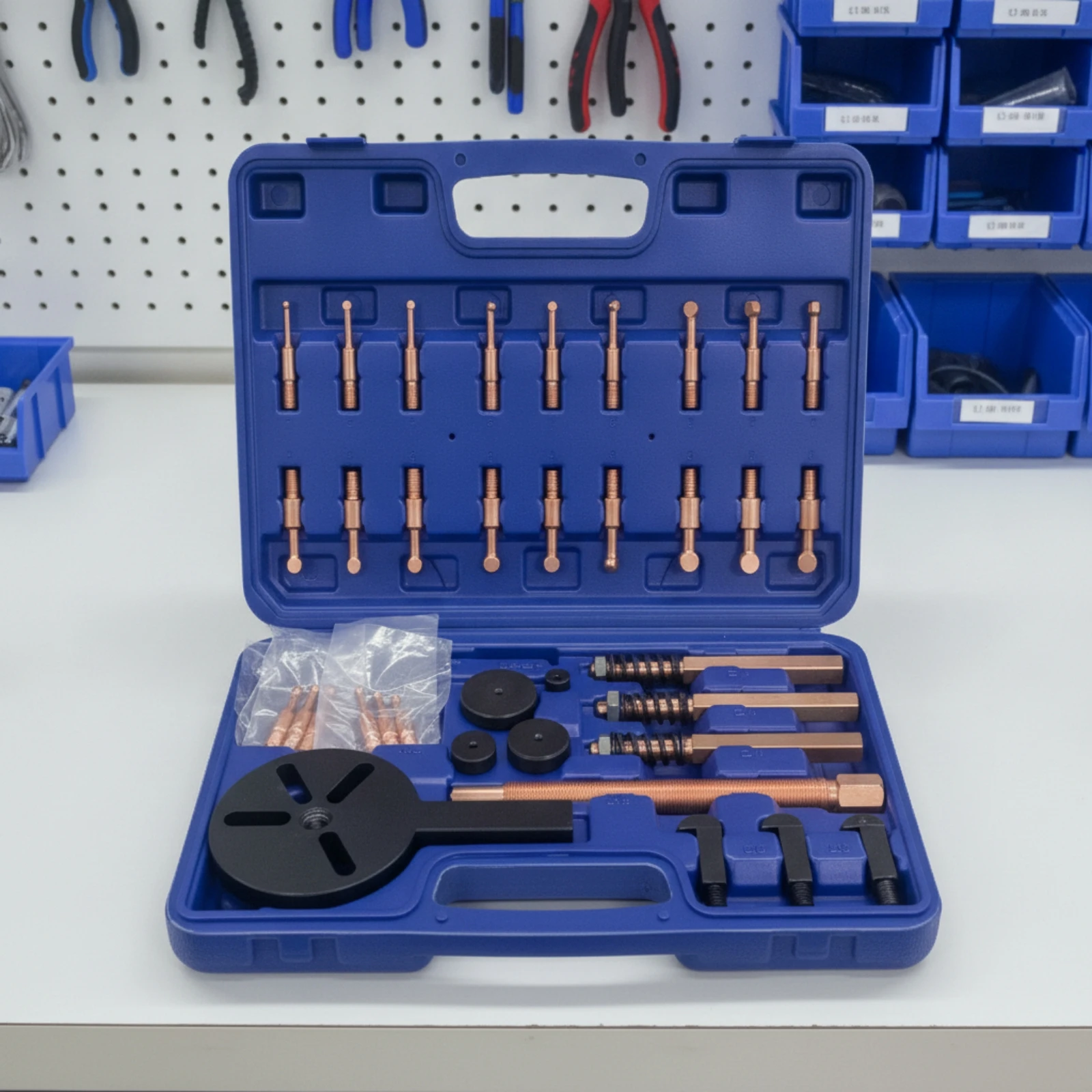 Bearing Puller Kit with Case Organized Bearing Puller Set Removal Tool Kit Allall-Purpose High Hardness for Mechanics, Garage view 6
