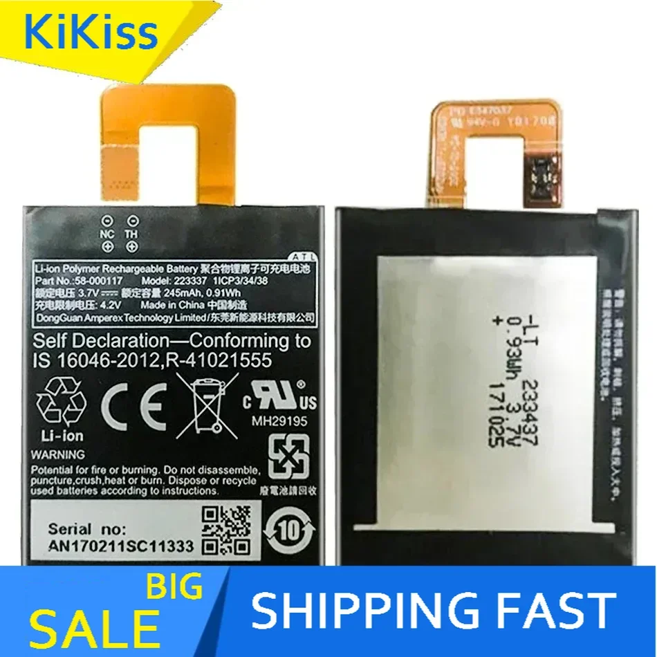 Battery 58-000117 245mAh Mobile Phone for Amazon Kindle KO1 Oasis 1,2 Tablet Bateira