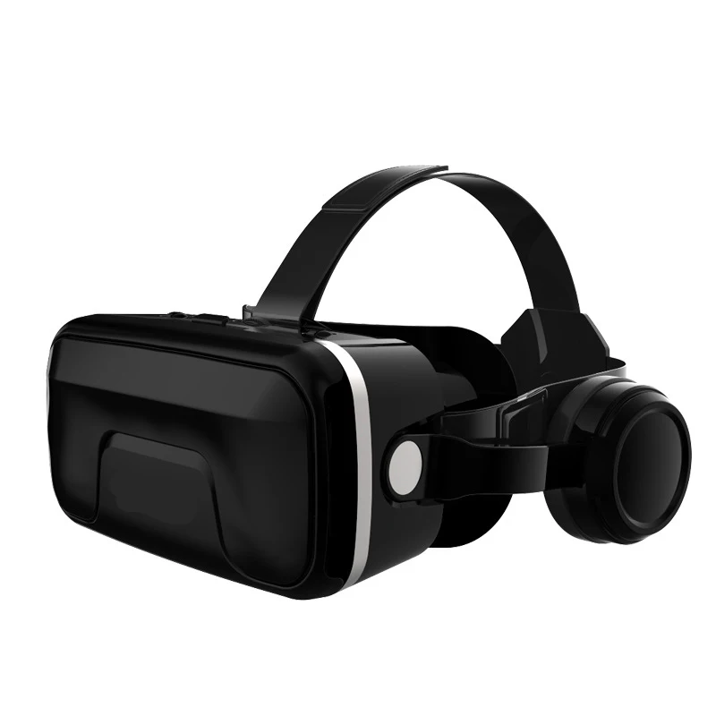 G04EA generasi ke-7 kacamata VR layar pembesar 350 inci 3D Virtual Reality Game pemimpin memakai headphone kacamata Digital