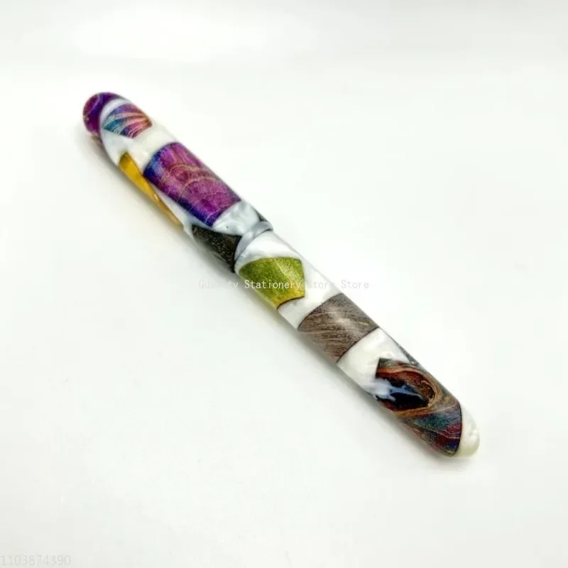 New BALAOYE Handmade Original Handmade Fountain Pen Resin No.6 Bock F 0.5mm Nib Ink Pen Business Signature Luxury Writing Gift