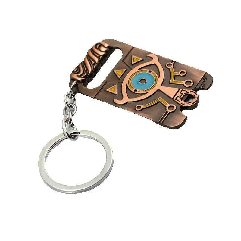 Anime Breath of the wild Link Eye Of Truth Occhi grandi Logo Portachiavi in lega Pandents Portachiavi Figura Cospaly Accessori Prop Regali