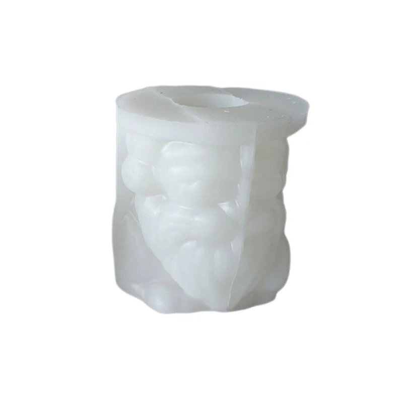 Christmas Silicone Planter Mold Santa Claus Concrete Flowerpot Mold Cement Vase Mold Candle Holder Mold Dwarf Pot Mold