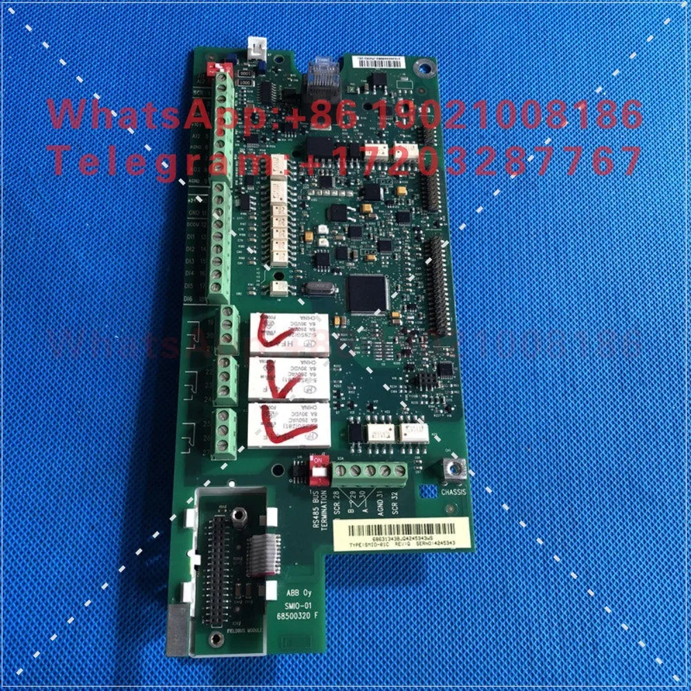 Placa de CPU de la serie ACS510, control de señal de terminal, placa principal de entrada/salida SMIO-01C y OMIO-01C
