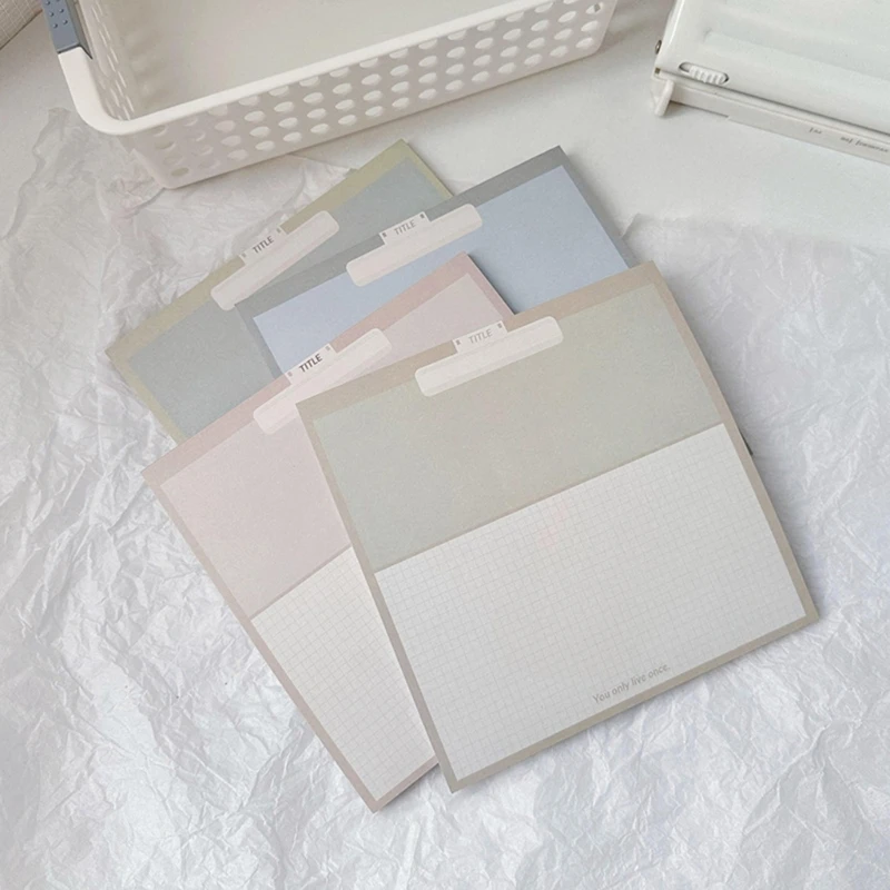 Bloco notas rasgável, 50 páginas, folha gradeada, bloco escrita, bloco notas, y9rf