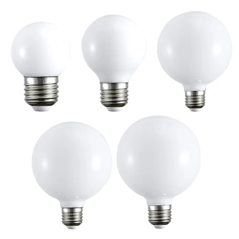 Rodada retro pendurado lâmpada doméstica led lâmpada de poupança de energia em forma de pêra lâmpada de teto criativa lâmpadas de parede