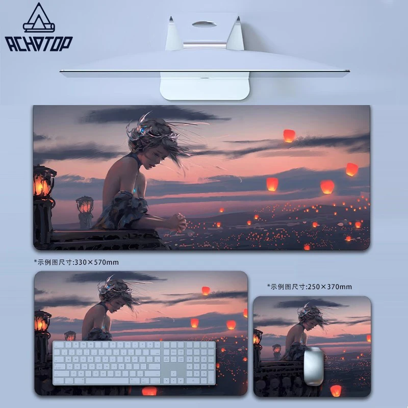 Castle Princess Mouse Pad Anime XXL Laptops Gaming Deskmat  Mousepad Anime Office Carpet Gamer Keyboard Computer Desks  Mat