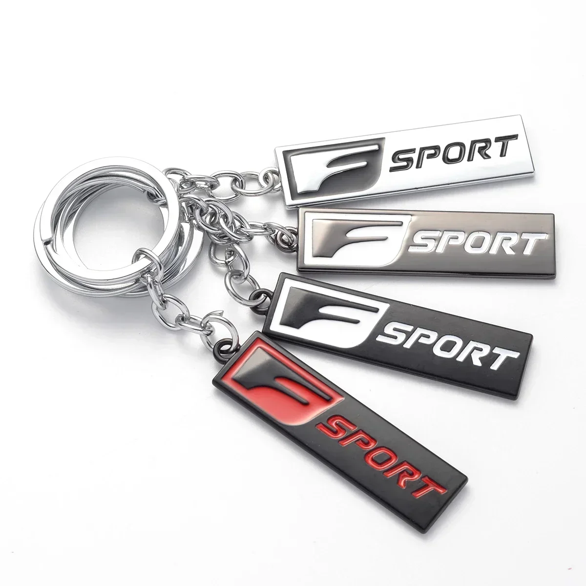 Metal Car Keychain Key Chain Auto Keyring Key Holder FSPORT Logo for RX350 IS300 ES250 ES330 ES350 IS250 CT200H