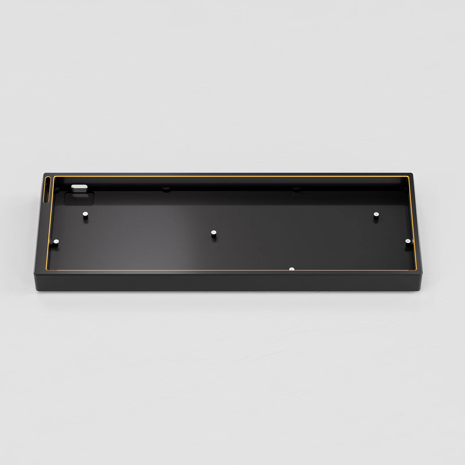 M60 Tastatur Shell Eloxiert Rot Gaming Benutzerdefinierte Aluminium Legierung Shell Magnetische Schalter PCB Wooting M6lite Mechanische Tastatur Shell