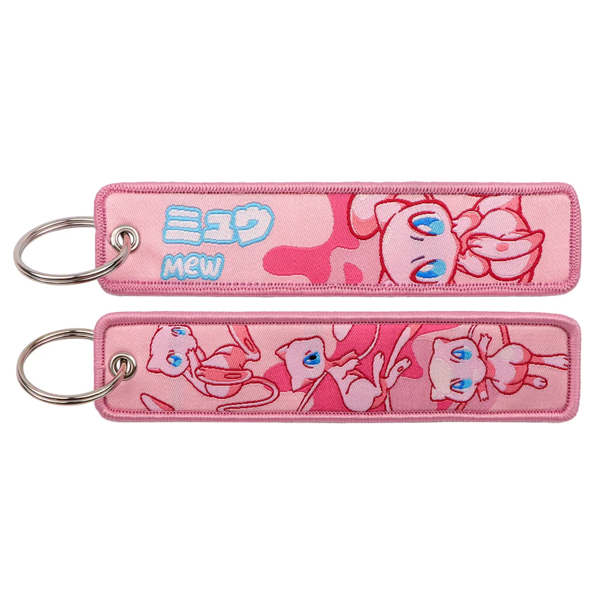 Pokemon Anime Stickerei Schlüsselanhänger Schlüsselband Jet-Tag für Autos Motorräder Rucksack Schlüsselring Anhänger Schmuck Anime Fan Zubehör