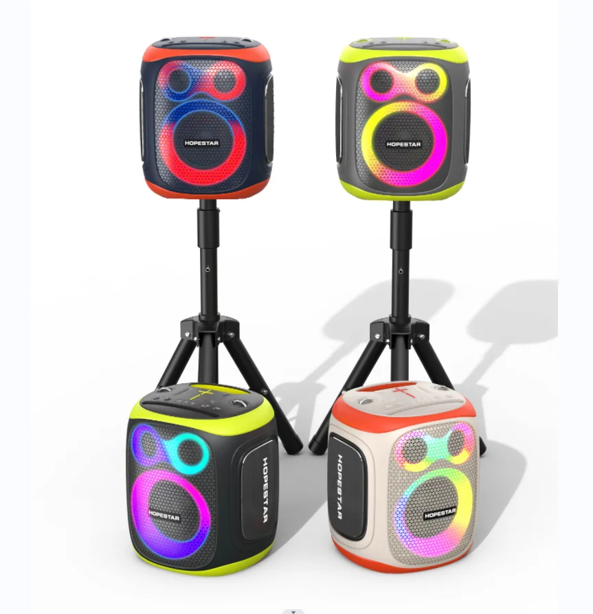 

2025 hot sale Portable HOPE STAR PARTY130 120W Subwoofer Active Kara Party Wireless Speaker Dual Microphones Bluetooth Communica