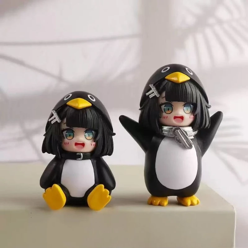 

New Anime Game Peripheral GUGUGAGA Little Penguin Kawaii Pvc Model Collection Desk Birthday Gift Toys