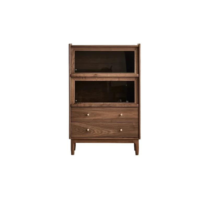 LMM living room dining side cabinet retro style storage with sofa side cabinet
