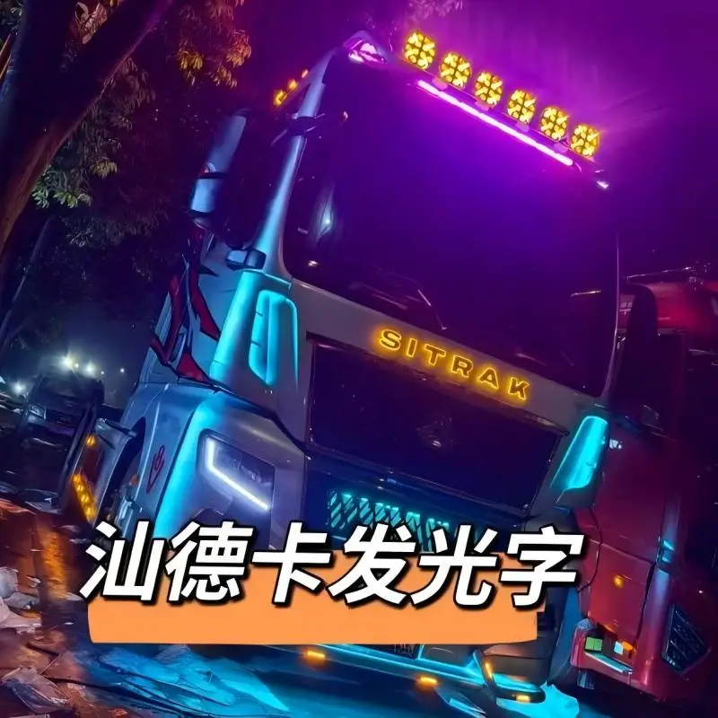 

Новый дизайн, специально используемый для грузовика SITRAK «Серебряная буква», светящийся персонаж, 100% подходит для оригинального качества