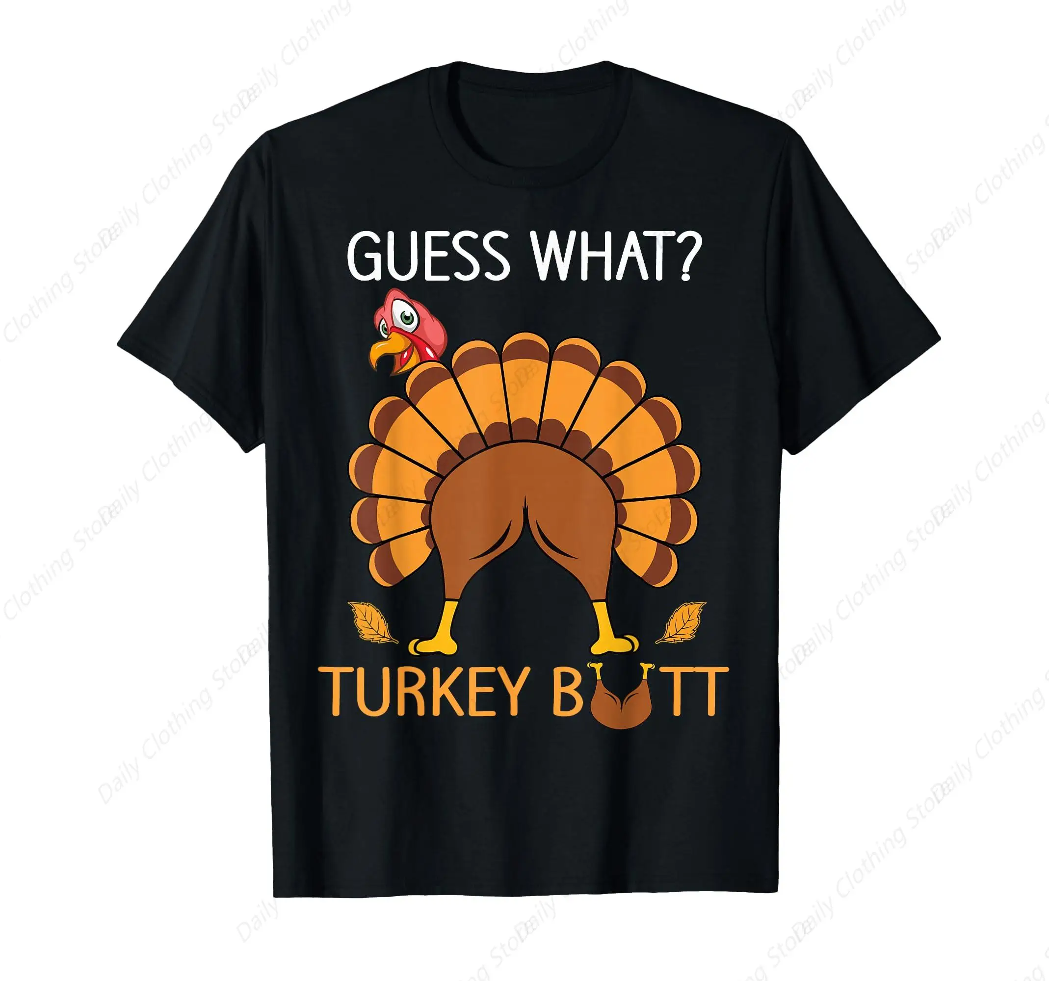 Acción de Gracias Guess What fuuny Turquía otoño niños hombres mujeres camiseta