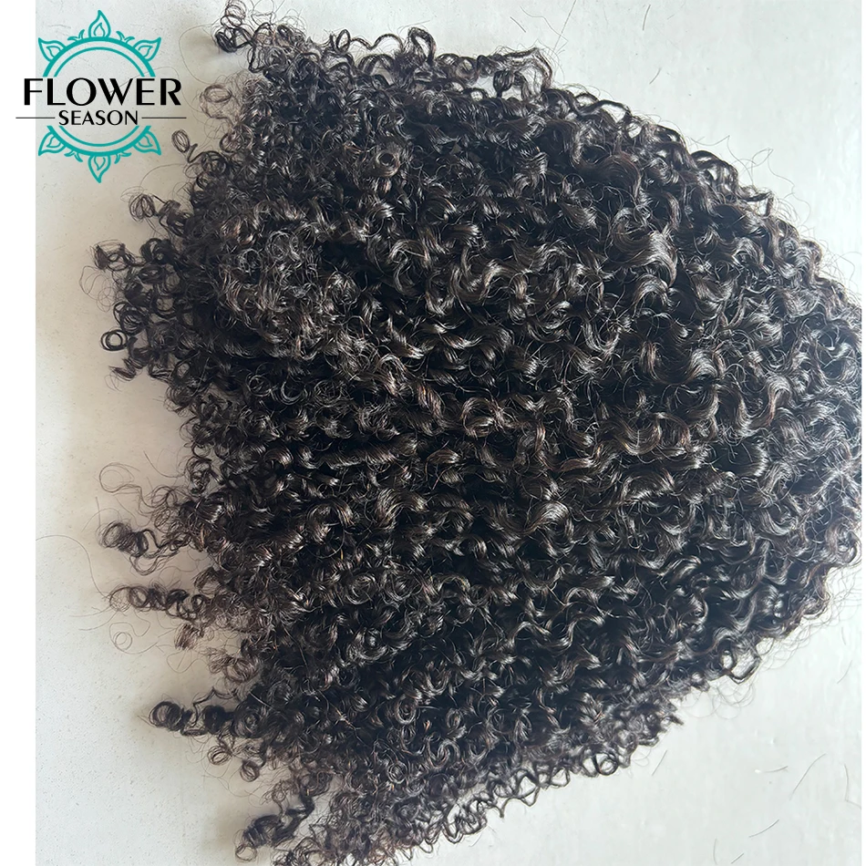 Afro Kinky Curly Bulk Hair For Braiding 100% Human Hair Extensions For Braids Double Drawn Bulk Hair Bundles No Weft 100g/bundle - Image 6