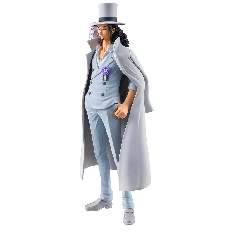 Bandai Original Banpresto Anime One Piece DXF Wanno Country 17cm Rob Lucci PVC Action Figure Collectible Model Toys