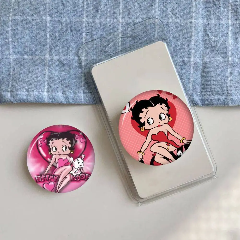Anime B-BettyS Doll C-Boop-Es  Anime Creative Tinplate Soft Button Pins Animal Icon Brooch Lapel Backpack Badge Accessories Pin view 3