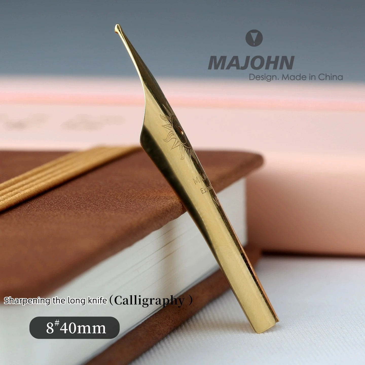 MAJOHN No. 8 40 Long Blade Sharpening Fountain Pen Nibs NF NM0.6~0.8 Hand Polished Pen Tip Stationery Office School Supplies