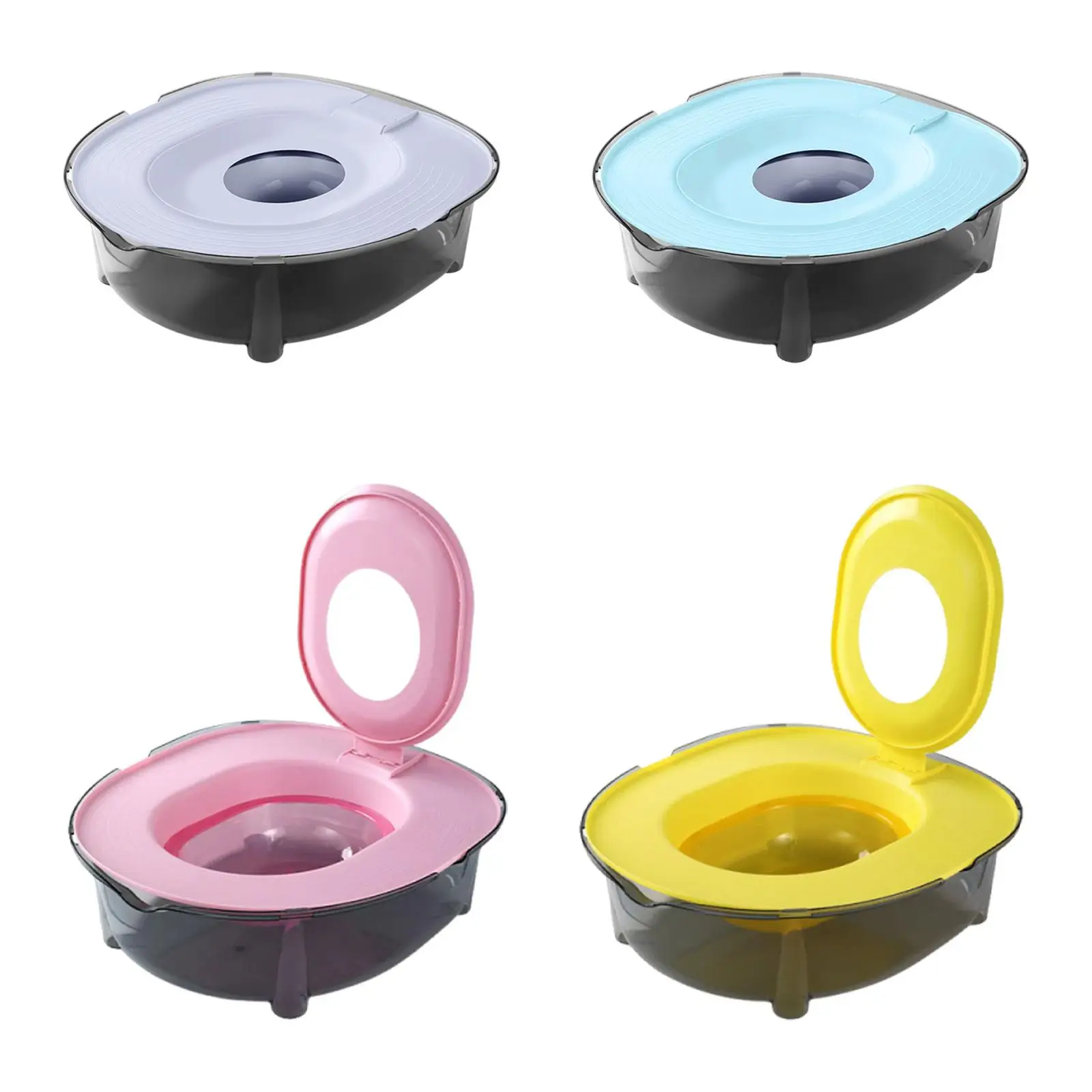 Kit d'entraînement à la propreté pour chat, bac à litière portable réutilisable, système d'apprentissage de la propreté polyvalent et amovible pour animaux de compagnie