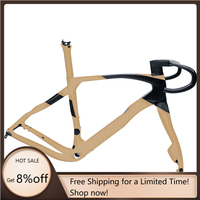 STLF Wholesale Price Airwolf 700C T1100 Full Carbon BSA Dsic Brake Internal Cable Bike Frame Gravel Carbon Bicycle